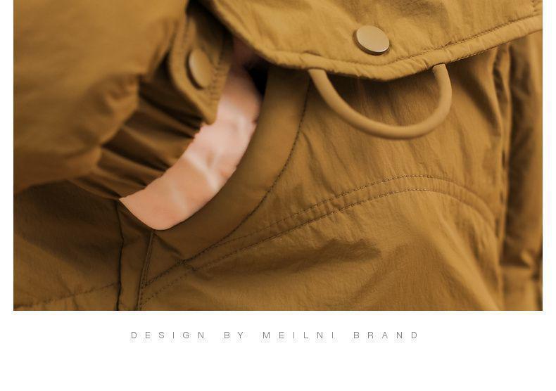 Women's 2025 Winter Plus Size Stylish Loose Mid-Length Down Jacket with Thick White Duck Down Filling.