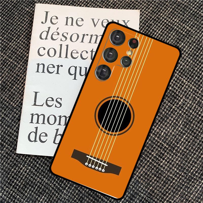 Guitar Violin Fiddle Music Case For Samsung Galaxy S24 S25 Ultra S20 S21 S22 S23 Ultra S9 S10 Plus S25 FE Back Cover
