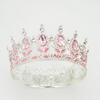 Full Circle Crown Tiara Colorful Baroque Retro Full Diamond Jewelry Wedding Accessories Crown Bridal Crown