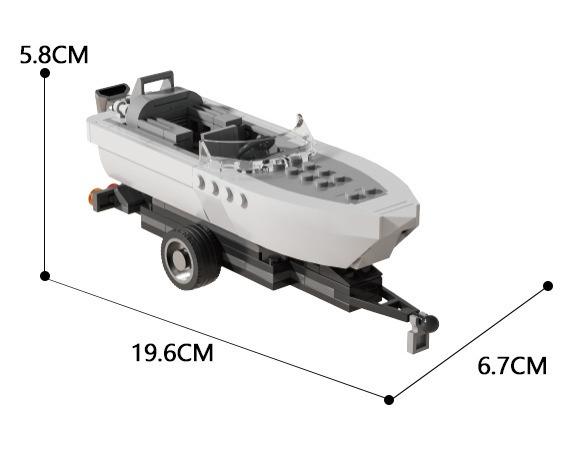 

Creative Tugboat Building Blocks Fun Desktop Model Small Particles Educational Toy for Kids and Adults