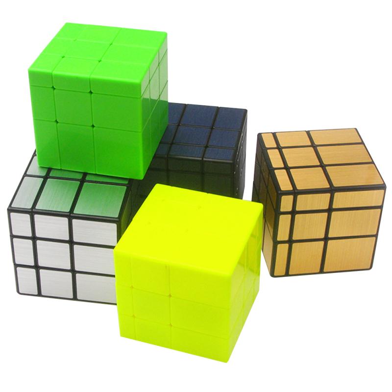 3x3x3 Mirror Cube Magic Speed Puzzles, ABS Ultra-smooth Professional Cube Smart Brain Teaser Toy