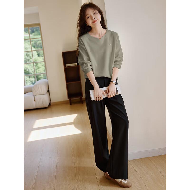 Mohan Yimei Casual Round Neck Loose Sweatshirt