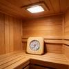 Professional Wooden Hygrometer Thermometers with Clear Readability Wood Humidity Temperature Gauges for Sauna Rooms