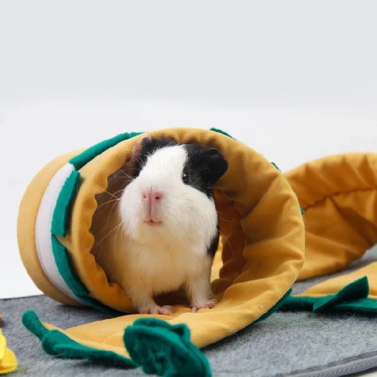 Rabbit Tunnel Carpet Hideout Tube Snuffle Mat for Sugar Glider Guinea Pig Ferret