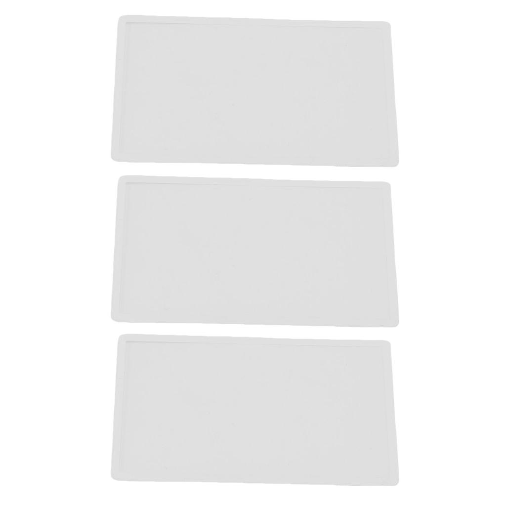 3Pcs Upper Top Screen Lens Replacement Plastic Cover for 2DS Handheld Game Console LCD Screen Parts Accessories