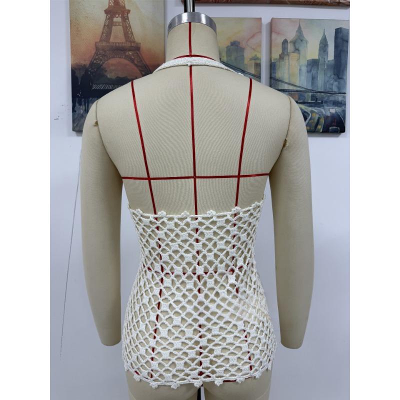 Women's Summer Hollowed Out Beach Holiday Knit Smock