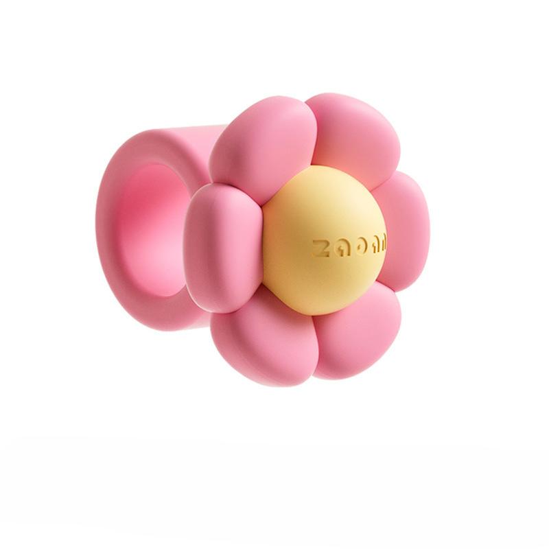 Pink Flower Design Silicone Door Handle Protector Anti Collision Soft Pad For Cabinet Wardrobe Drawer Protection KTY
