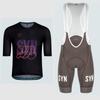 Short Sleeve Cycling Set with Bib Shorts Bicycle Sports MTB Kit