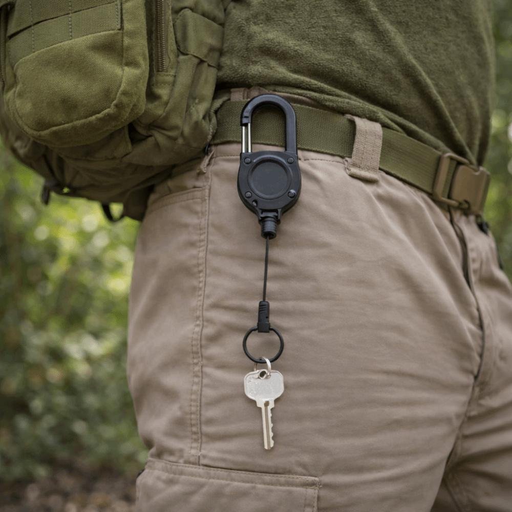 Retractable Design Retractable rope carabiner Fishing accessory hook  Tool Organization