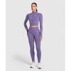 Gymshark Pulover Vital Seamless Midi Zip 2.0 Funcțional Violet Marl B5a9q Pb8h