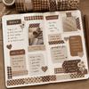 Polka Dot Plaid Washi Tape Grid Pattern 6 Colors Decorative Tape Retro-Themed Heart DIY Scrapbook Decoration Materials Handmade