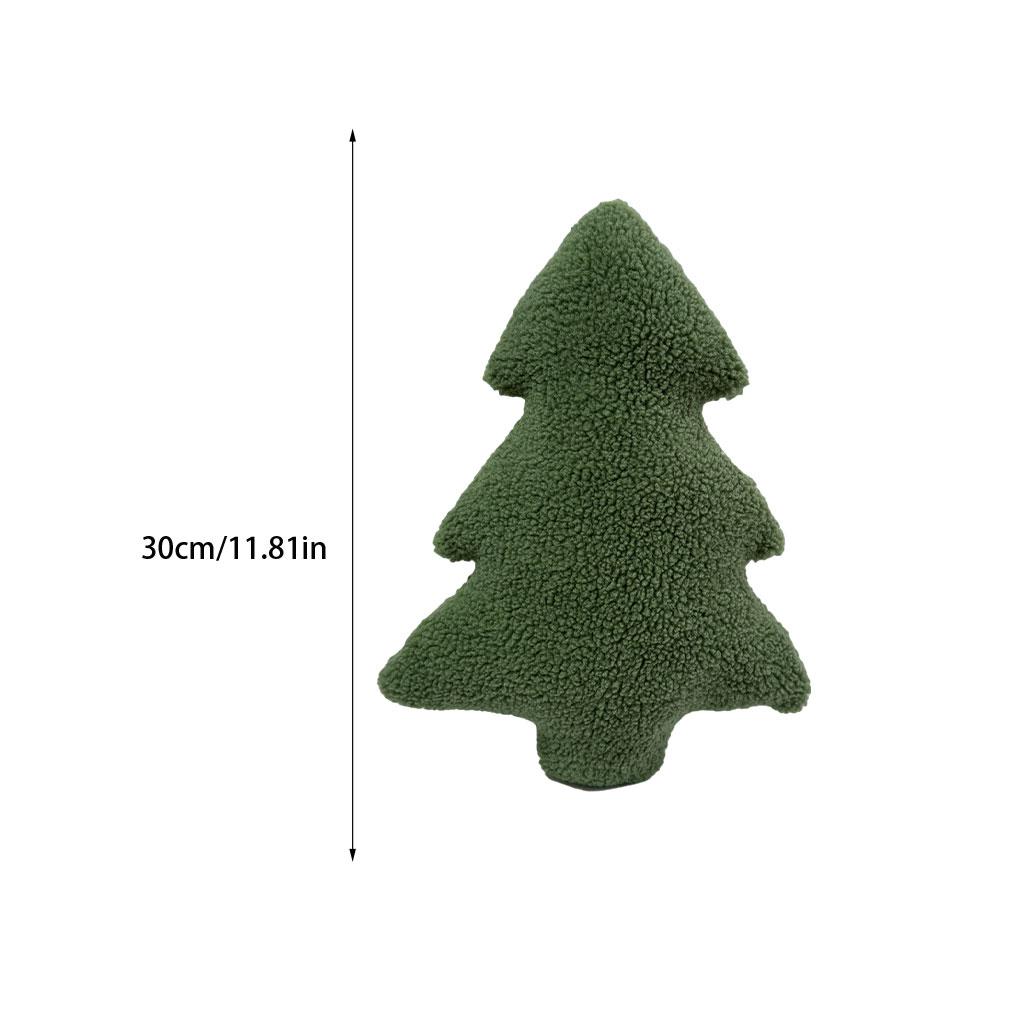 Green Christmas Tree Pillow Adds Festive Atmosphere To Home Which Is Beautiful Blessing Plush Pillow diamond 30cm