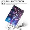 Für Samsung Galaxy Tab S6 Lite (2024)/(2022)/(2020) P610 Hülle Stilvolles Muster Leder Ständerabdeckung mit Kartenfächern