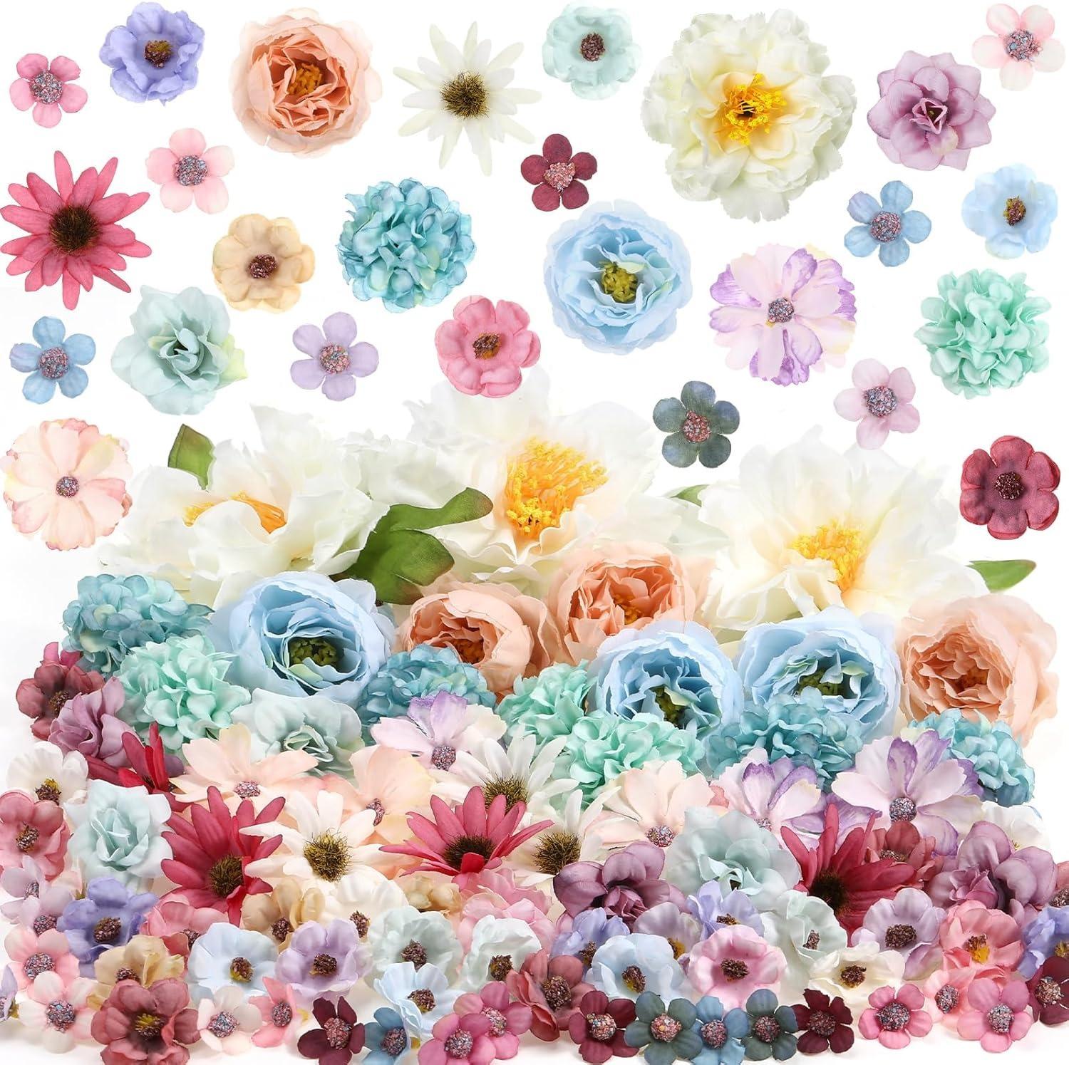 

25Pcs Rose Artificial Flowers Silk 3-10CM Fake Flower for Home Decor Valentine s Day Ornament Wedding Decoration Gift Accessory