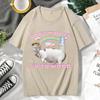 Cant Wait To Go To Work Funny Cat Meme T Shirt Unisexs Womens Vintage Gothic Rock Punk Short Sleeve Hip Hop Oversized Tshirt