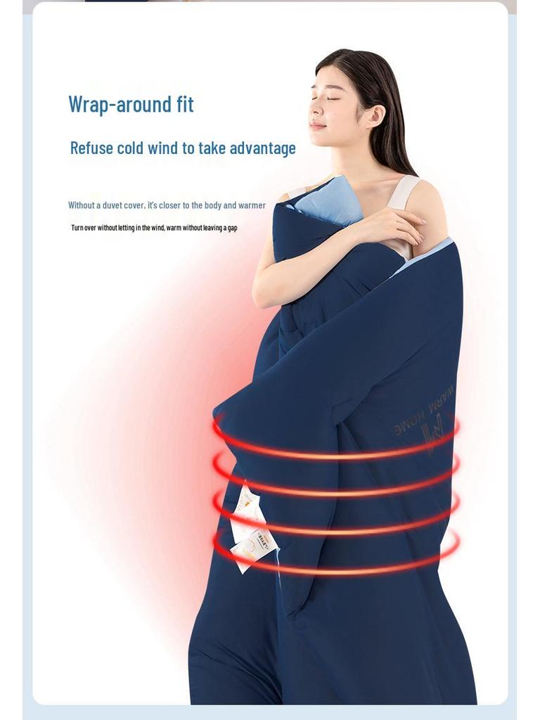 Knitted Cotton Cloud Quilt: Deep Sleep, Warm & Soft for All Seasons