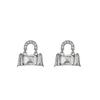 Personalized Light Luxury Glass Bag Earrings Fashion Niche Trend High Sense Exquisite Unique