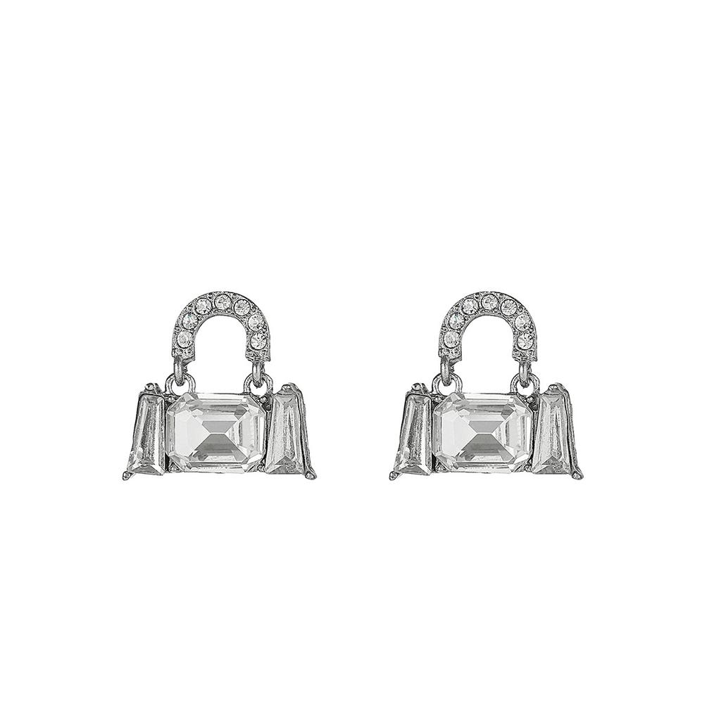 Personalized Light Luxury Glass Bag Earrings Fashion Niche Trend High Sense Exquisite Unique