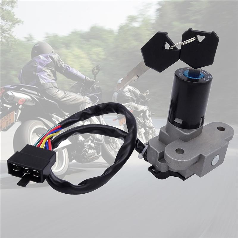 6 Wires Motorcycle Ignition Switch Lock Fuel Tank Gas Cap Cover Seat Lock Key for Ducati 916 996 998 748 Monster 750 1997-2002