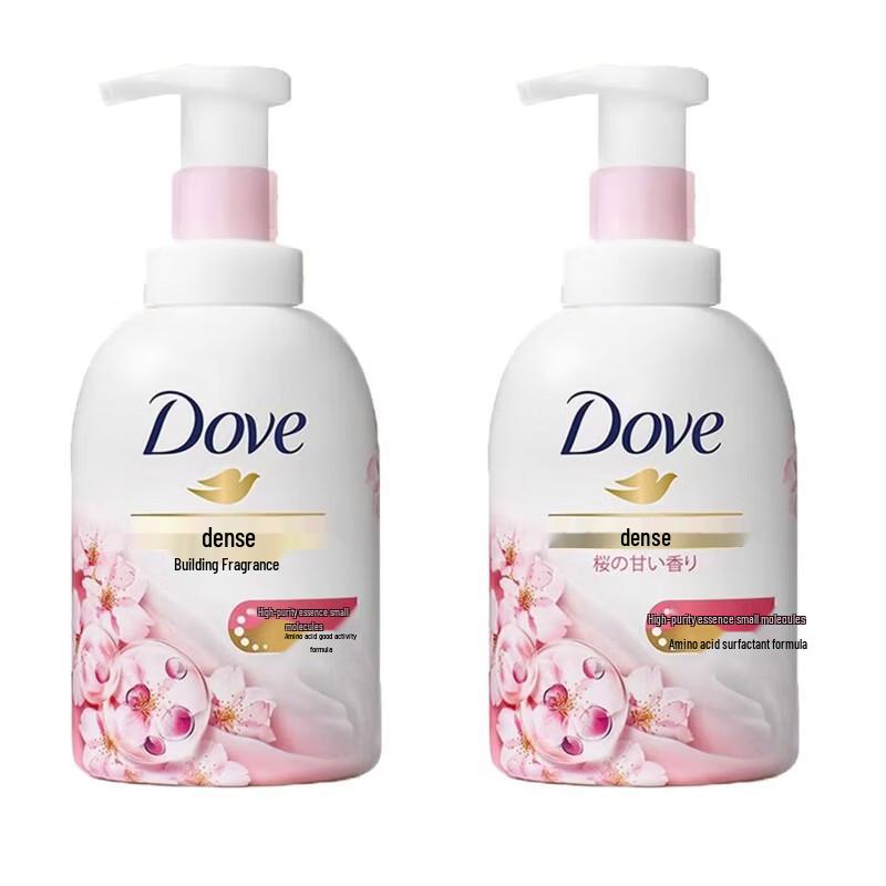 Dove Sakura Sweet Scent Bath Foam Twin Pack