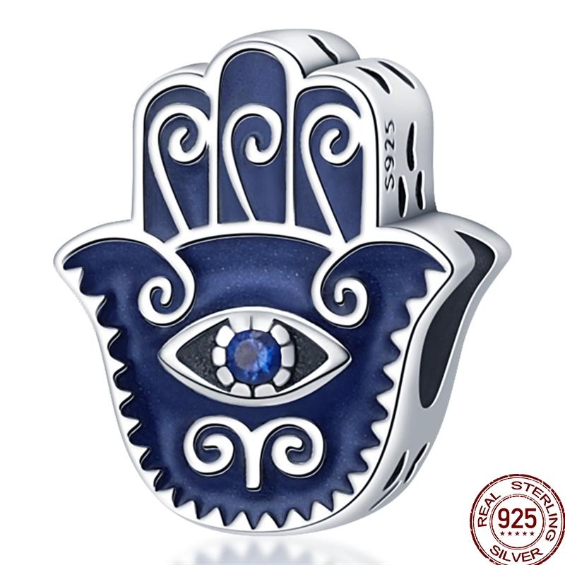 Copper Devil'S Eye Fatima Hand Charms Beads Tarot Cards Pendant Fit Original Bracelet Women Diy Jewelry Accessories