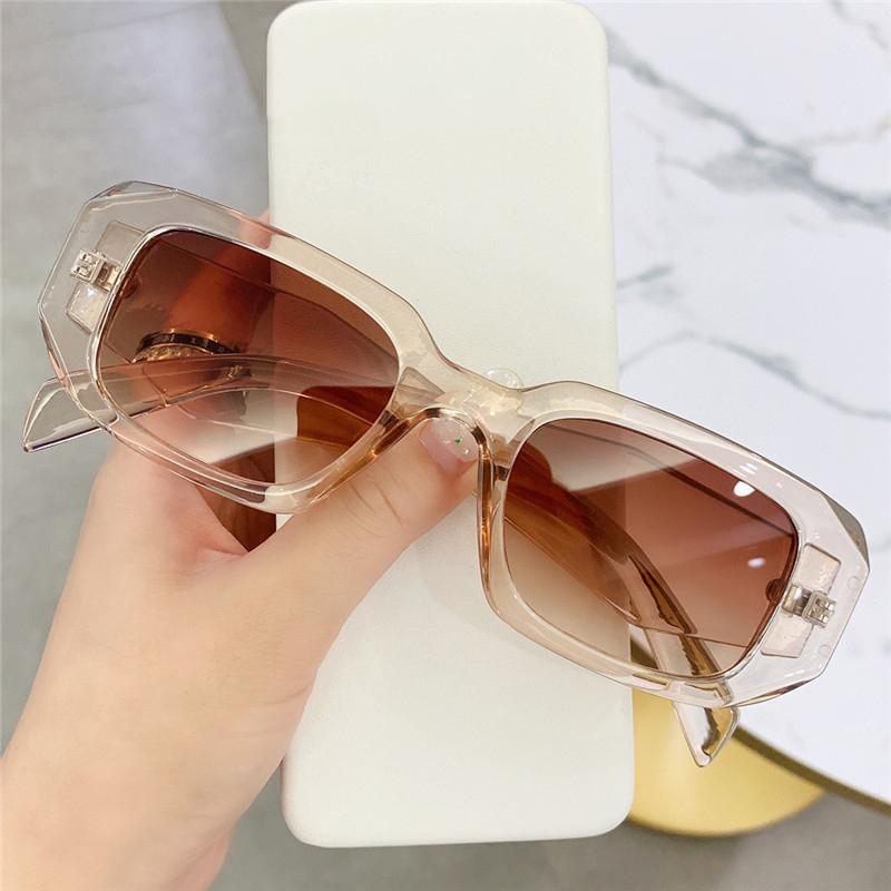 Square Irregular Custom Shades Sunglasses Logo Sunglasses Female Ladies Glasses Sunglasses 2022 Luxury for Women