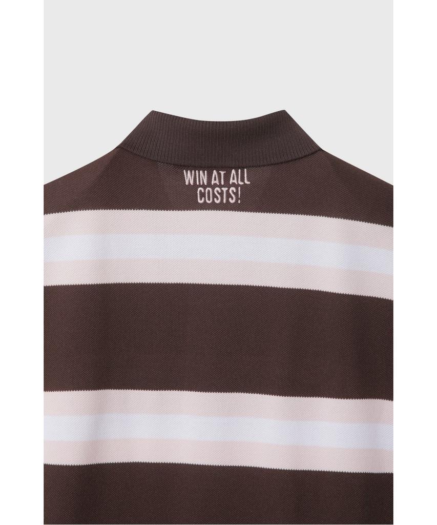 WAAC Women Stripe Loose-Fit Polo Wwtcm26503Brd