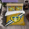 Leeds United Themed Bedding 3Pcs Duvet Cover Set Decorative Bed Linen For Teen Room Home Decoration