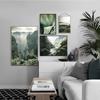 Nature Landscape Green Mountain Forest Leaf Canvas Painting Poster Nordic Art Print Wall Picture for Living Room Bedroom Decor
