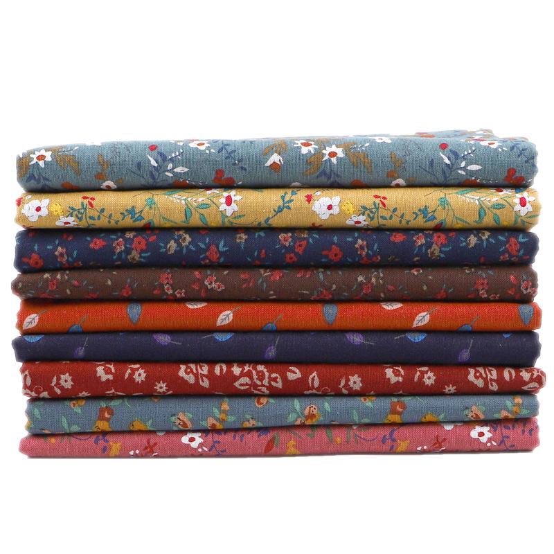 Retro-Style Cotton & Linen Ethnic Print Fabric for Tablecloths, Curtains, Bohemian Clothing - Yunnan Lijiang Design