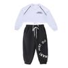 Kids' Hip Hop Dance Outfits: Boys & Girls Spring/Autumn Performance Wear with Crop Tops and Sweatpants
