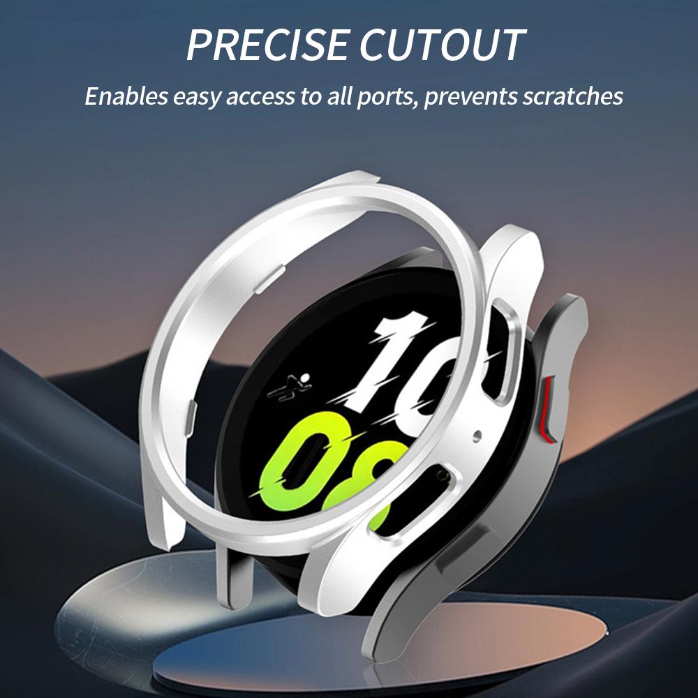 Screen Protective for Samsung Galaxy Watch 6 44mm 40mm PC Case Frame Bumper Cover+Tempered Glass Galaxy Watch6 Classic 43mm 47mm