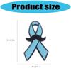 20Pcs Awareness Pins Blue Ribbon Brooch Pin For Women Healthcare Workers Decorative Lapel Pin For Clothing Embellishment