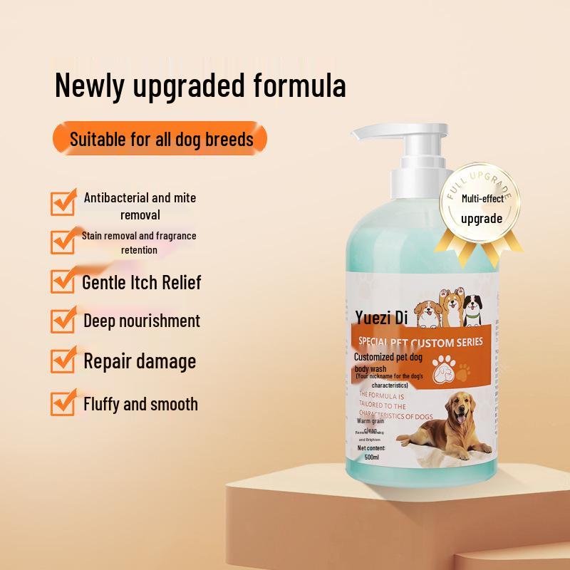 Deodorizing Anti-Itch Dog & Cat Bath Shampoo - Large Bucket, Anti-Mite Formula for Pets