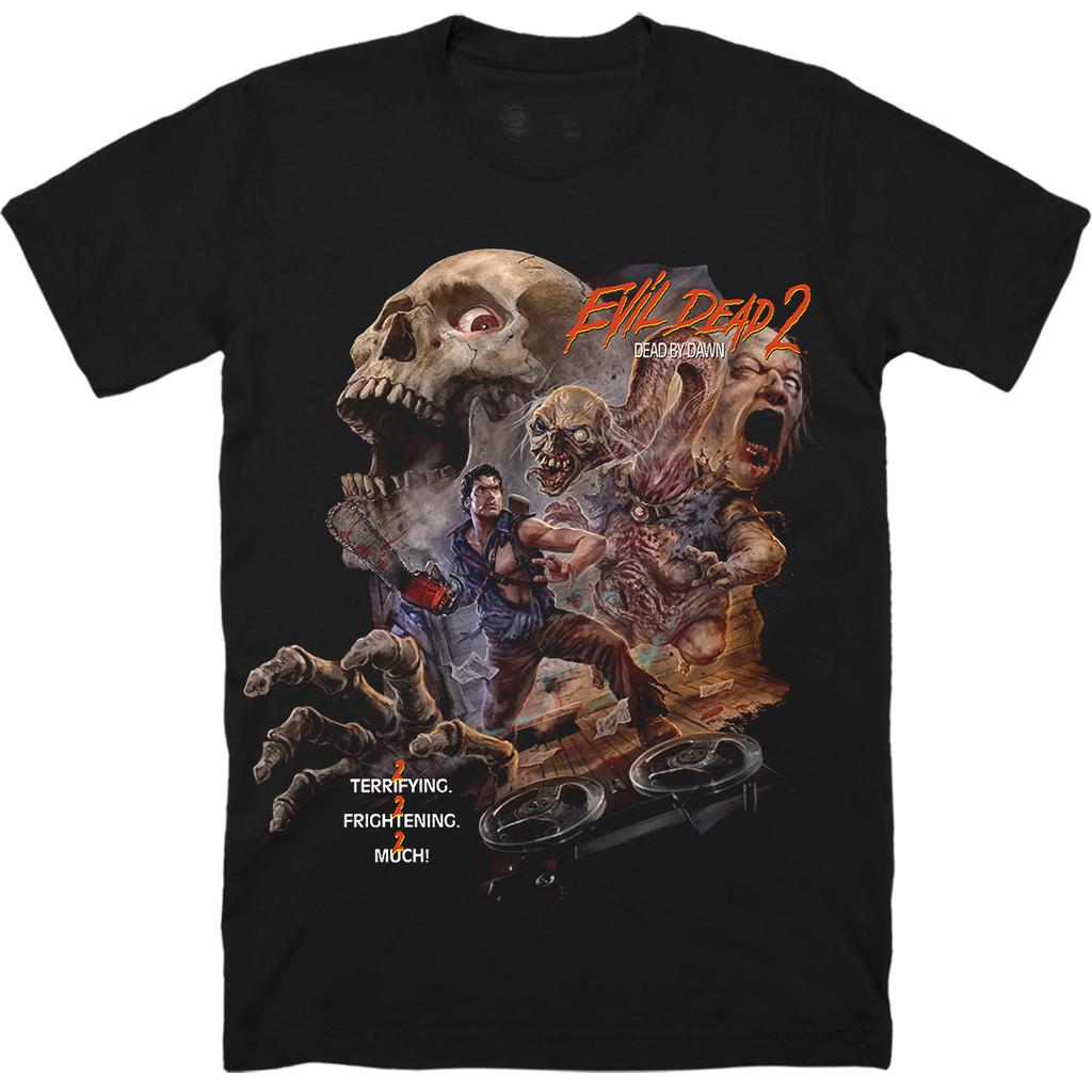 Evil Dead Burn Jede Familie Hat Ihre Dämonen Horrorfilm Poster T-Shirt Baumwolle Grafik T-Shirt Unisex Unisex Sommer Streetwear