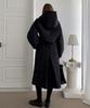 Baseukala [Set] Winter Dress+Jacket+Hood Quilted 3-Piece Black