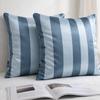 Design Decorative Throw Pillow Covers, Striped Modern Satin Cushion Cover Pack of 2 Pillowcases