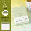 Leaf Pattern Hardcover Embroidery Notebook: Student Diary & Office Planner