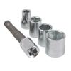 Hexagonal Socket Sleeve Conversion Head Kit 1/4-inch Metric Socket Spanners Nut Removal Wrench Tools 5/6/7/8/9/10/11/12/13mm