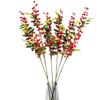 4 Forked Leaves Red Fruit Simulation Foam Berry Red Fa Cai Fruit Home Decoration Wedding Cross-border Christmas Berry Fake Flower