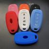 ZAD 4 Buttons Silicone Rubber Car Key Case Cover for Hyundai GRANDEUR IG Azera 2017 2016 Key Case Cover Shell
