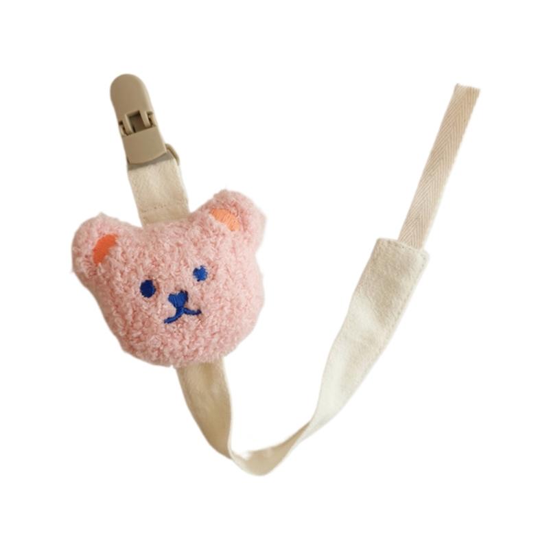 

Цепочка для соски, плюшевая подвеска, держатель-клипса для соски, мягкий плюшевый медведь, подвесные украшения для кроватки, аксессуары для детской соски