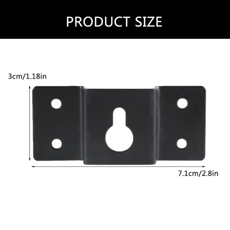 1pair Speaker Wall Mount Brackets Speaker Wall Hook for Surround Sound Systems and Music Equipment Secure Metal Support