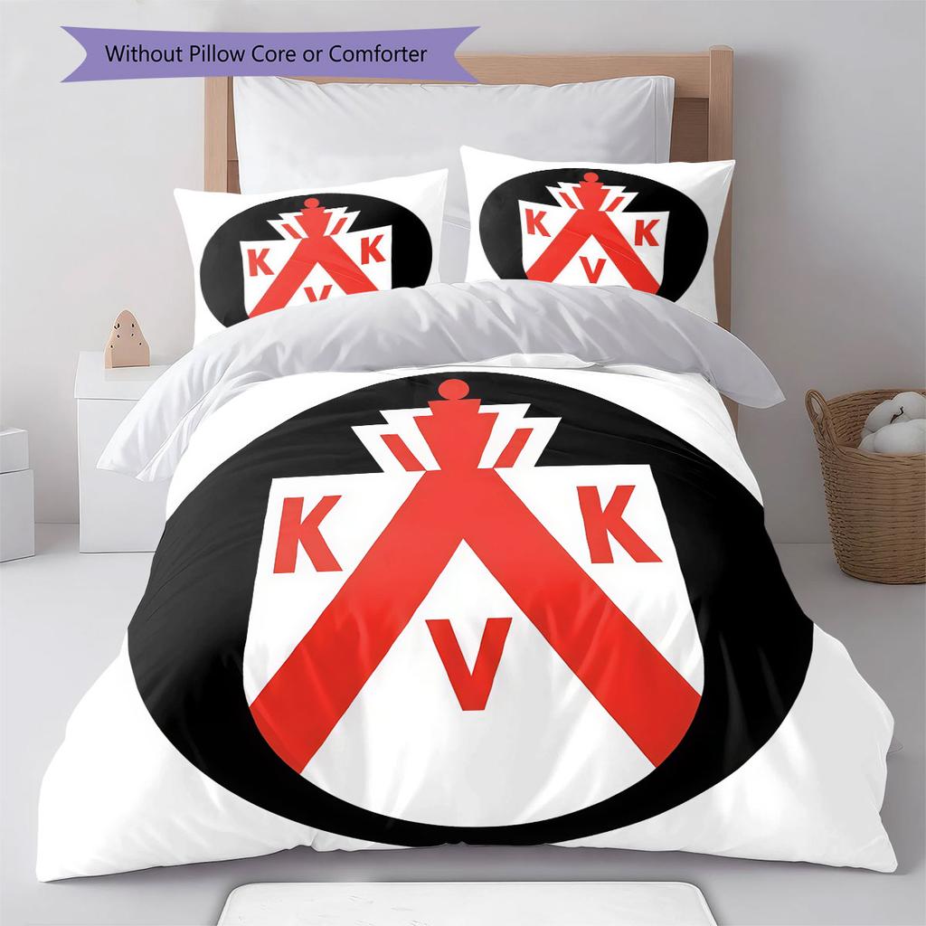 KV Kortrijk Bedding Quilt Set Quilt Cover Pillowcase Home Decoration Birthday Gift (1 * duvet cover + 2 * pillowcase, without core)