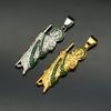 1 Stück 316L Edelstahl Anhänger, Heiliger Judas, mit Strasssteinen, Hip-Hop, Partys, Weihnachtsgeschenke für Männer und Frauen, Schmuck