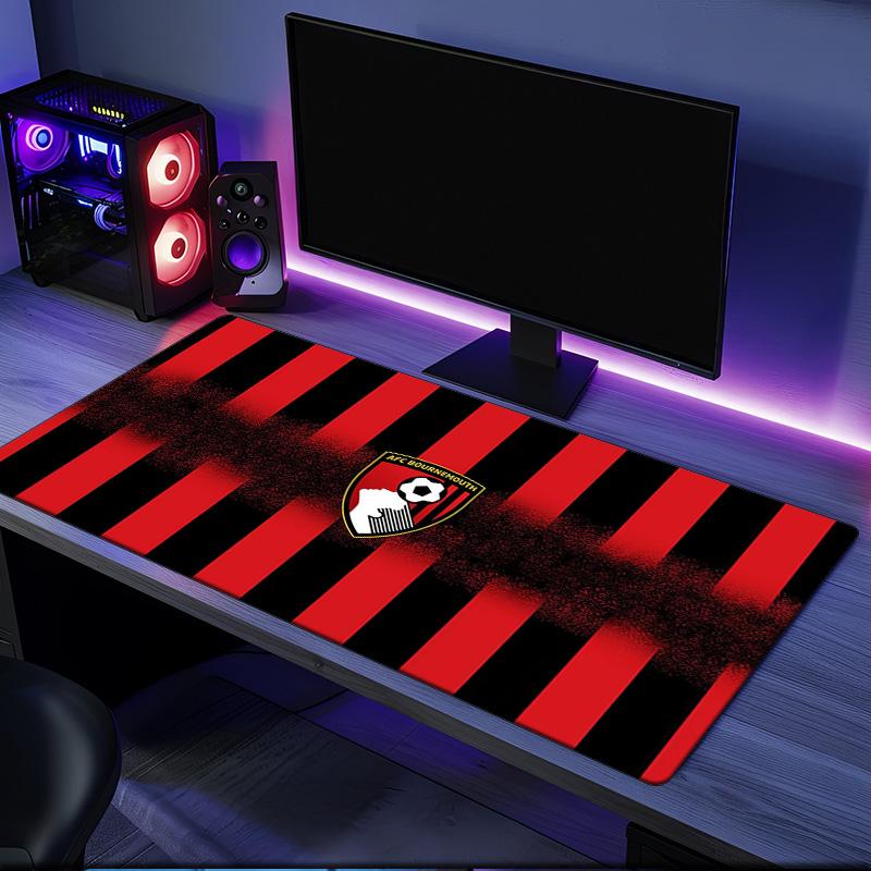 Tappetino per mouse AFC Bournemouth, base in gomma, tappetino da scrivania per esports, tappetino per mouse per giocatori e uso in ufficio, scrivania da gaming, tappetino facile da pulire