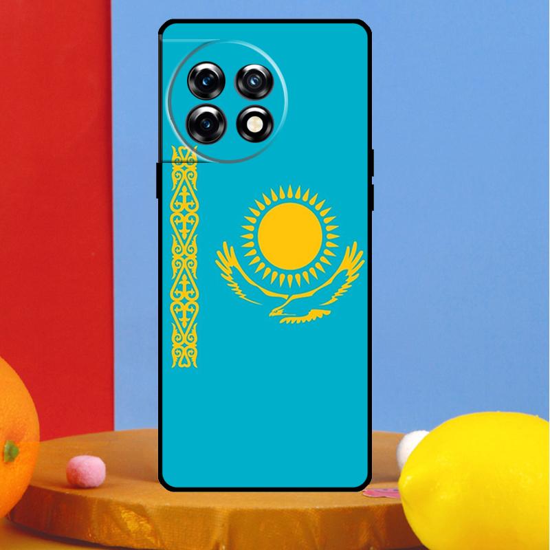 Kazakhstan Flag Art Cover For OnePlus 13 13R 12 12R 11 10 Pro 8T 10T OnePlus Nord CE 3 2 4 Lite N30 N20 N10 Case