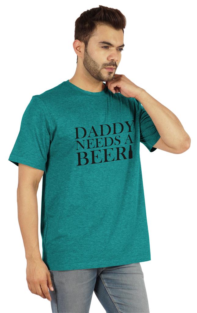 Inkmeso Graphic Tshirt For Men  s   Daddy Needs A Beer   Funny Quotes Dad  s Drinking Tee