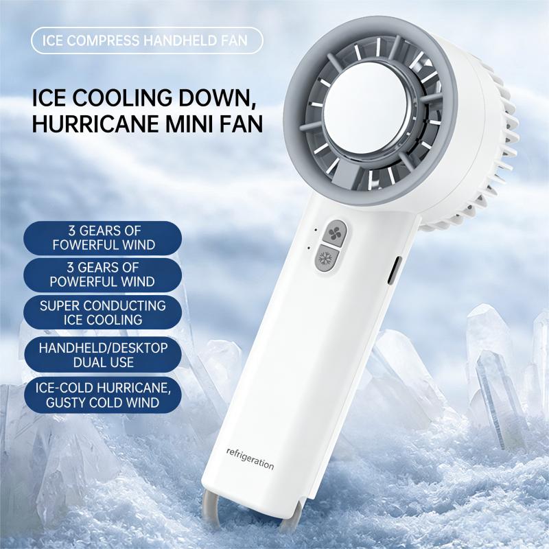 New Handheld Mini Fan Portable Semiconductor Ice Cooling Fan Mini Portable Handheld Cooling Fan For Home Office Travel