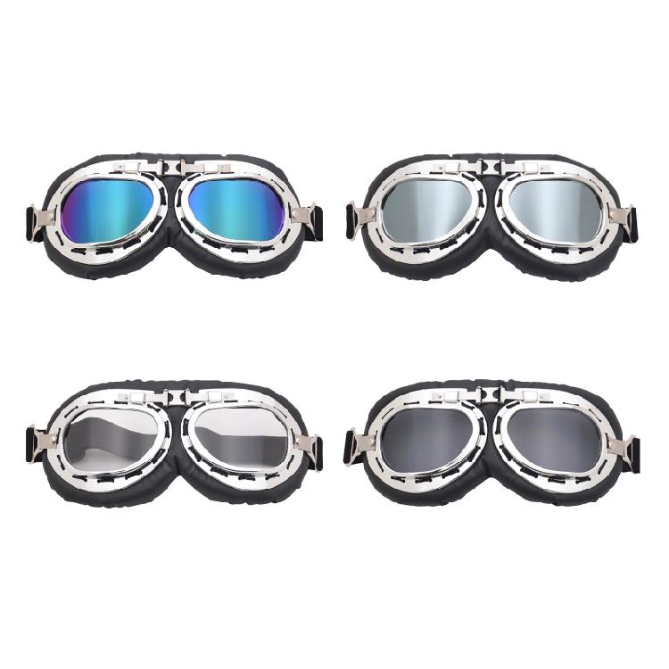Aviator Pilot Retro Vintage Motorcycle Glasses Cafe Racer Flying Eyewear Goggles
